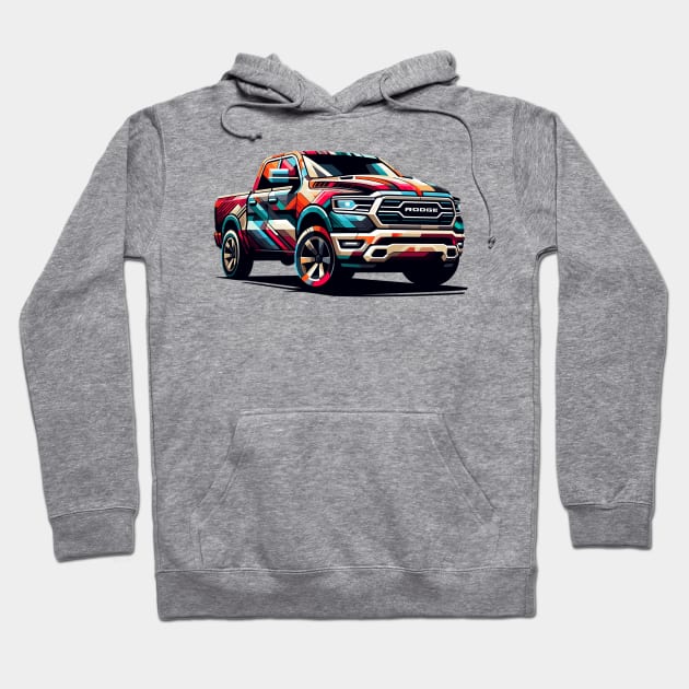 Dodge Ram 1500 Hoodie by Vehicles-Art